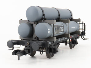 G/1 Gauge 1:32 Marklin 58070 DRG German Flat Car #707 810 w/ Gas Tanks Load