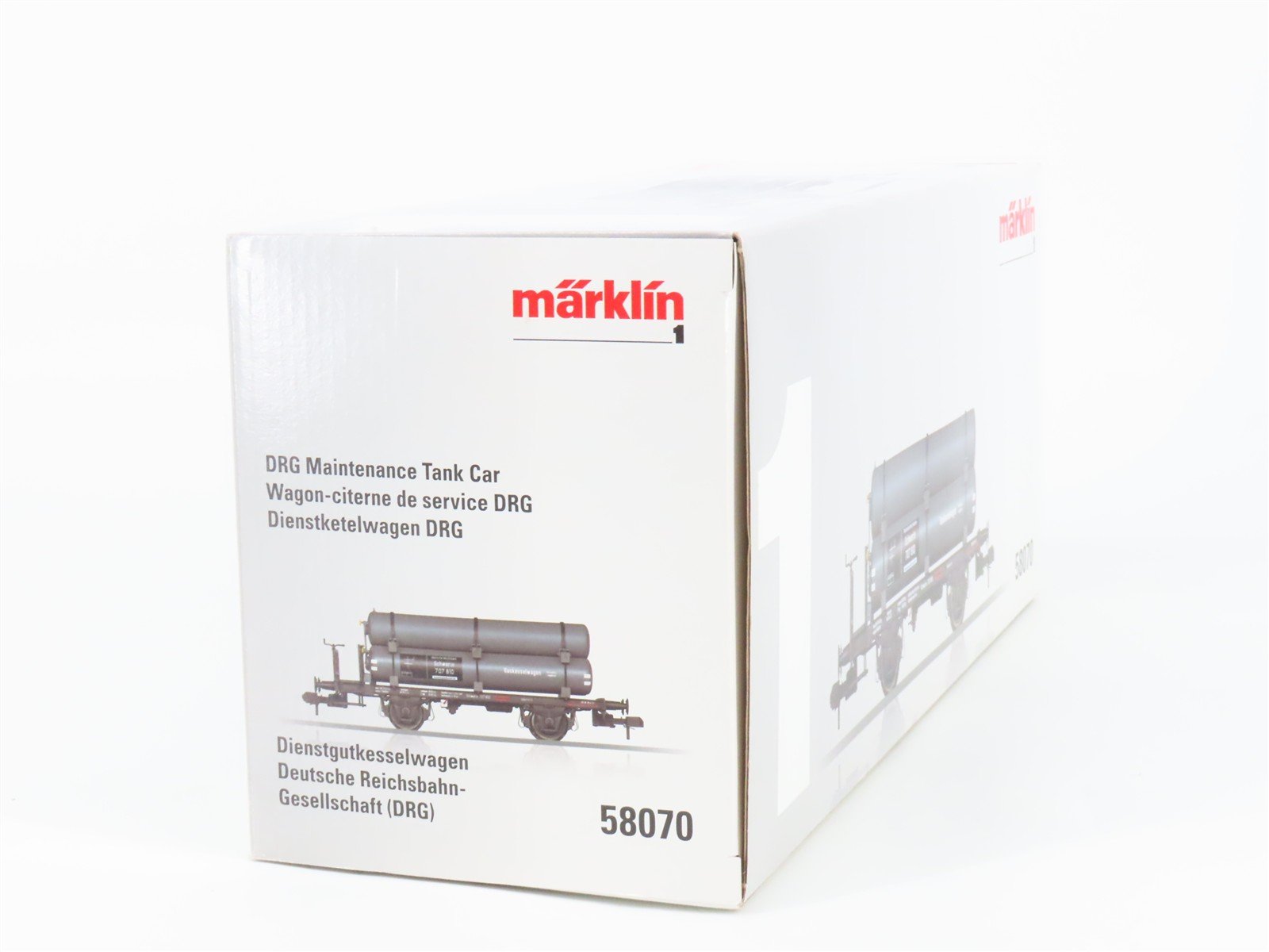 G/1 Gauge 1:32 Marklin 58070 DRG German Flat Car #707 810 w/ Gas Tanks Load