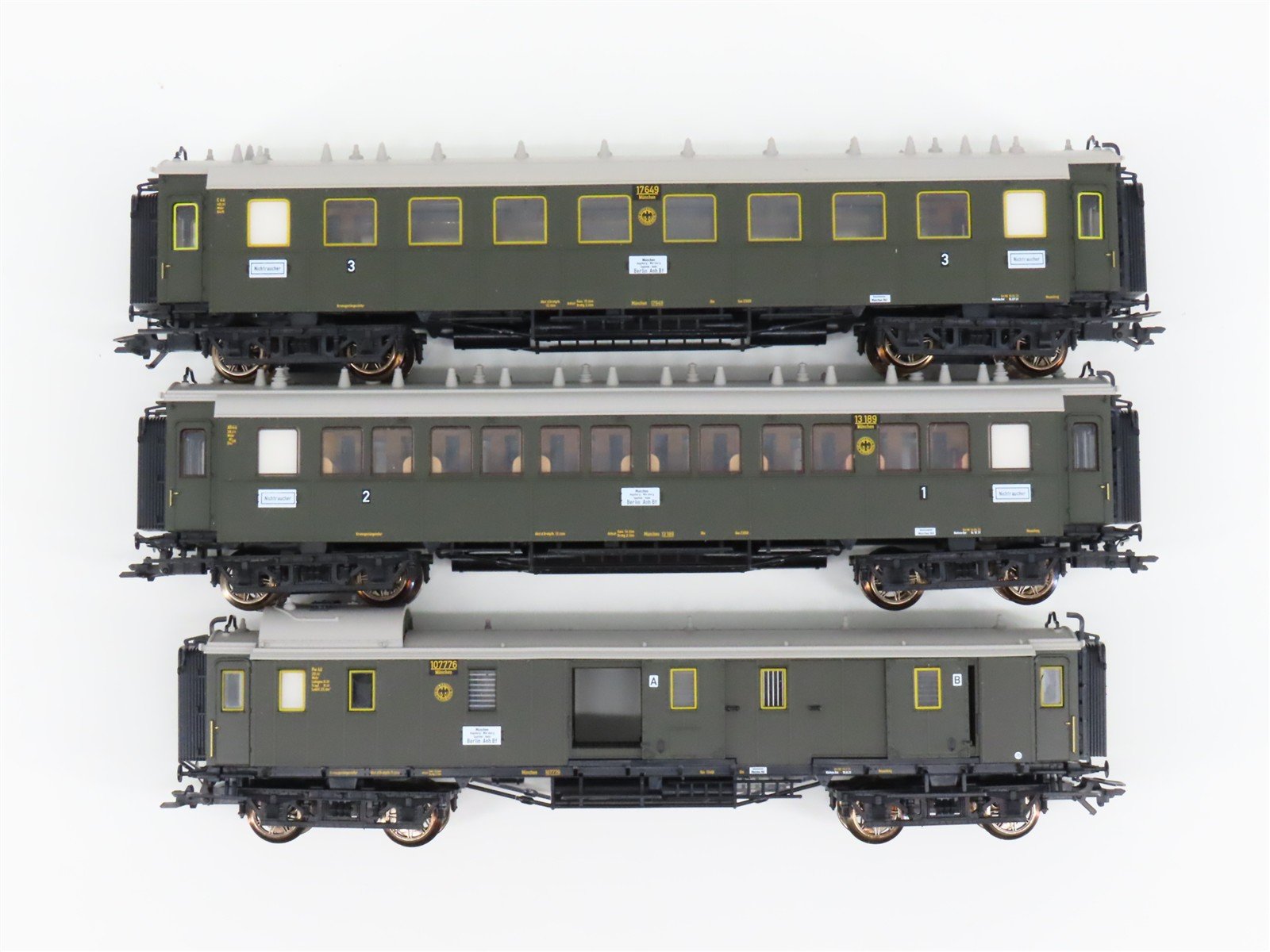 HO 3-Rail AC Marklin Digital 26607 DRG German 4-4-4 BR15 Steam Passenger Set