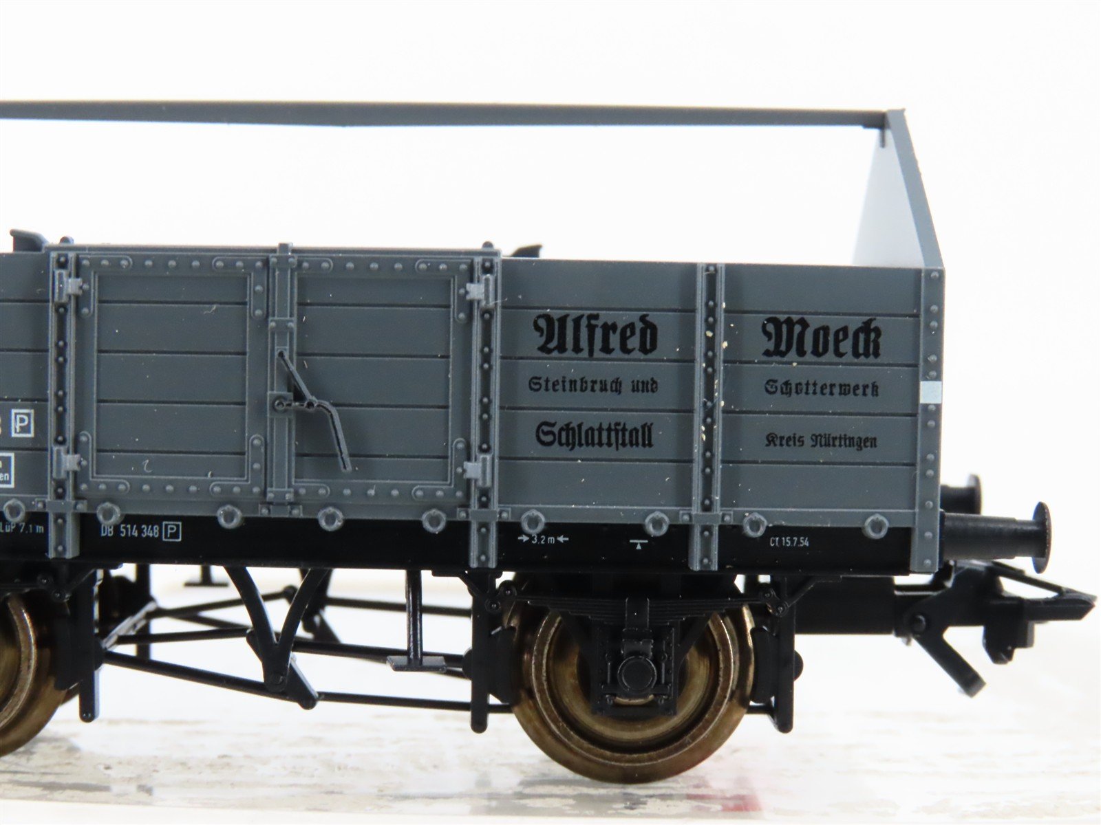 HO 3-Rail Marklin Insider 46022 DB Moeck Quarry & Ballast Gondola #514 348P