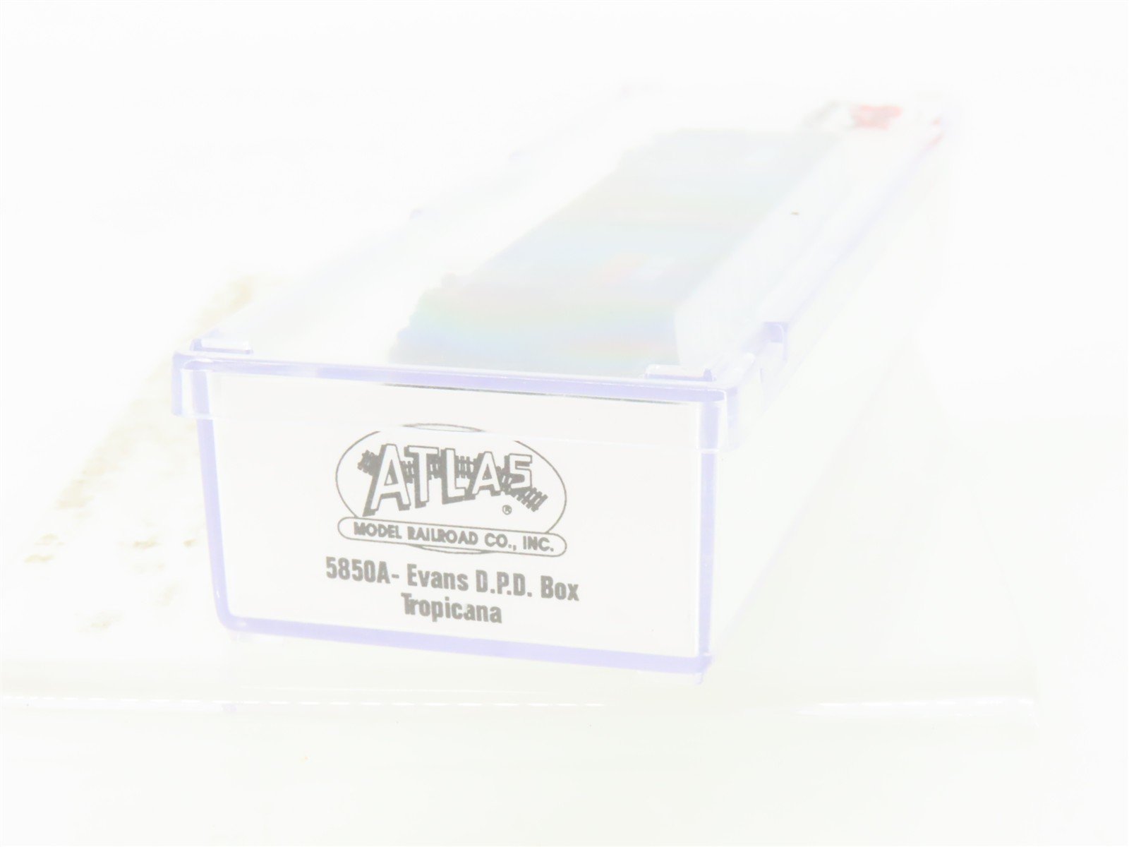 N Atlas 5850A USLX Tropicana Orange Juice Evans Double Plug Door Box Car #13065