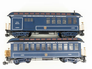 G Scale Bachmann 90016 Royal Blue Steam Locomotive Passenger Train Set