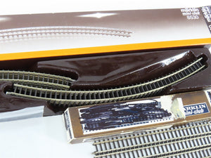 LOT of 12 Z Scale Marklin Mini-Club Straight & Curved Track Sections