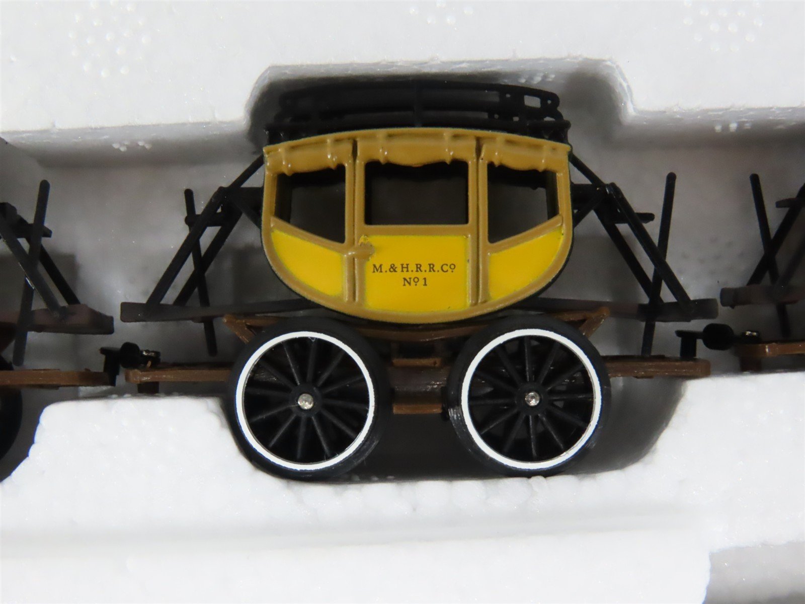HO Scale Bachmann 00641 The DeWitt Clinton 0-4-0 Steam Passenger Train Set