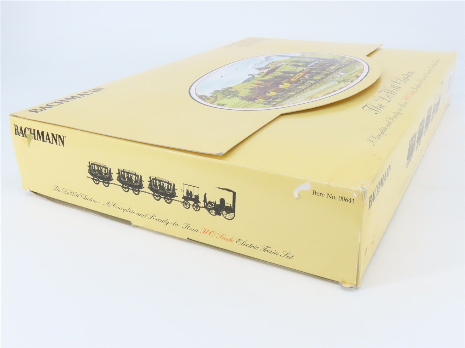 HO Scale Bachmann 00641 The DeWitt Clinton 0-4-0 Steam Passenger Train Set
