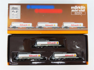 Z Scale Marklin Mini-Club 82201 SBB-CFF Swiss Shell Tank Cars 3-Car Set