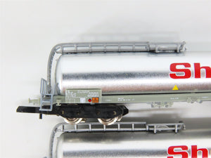 Z Scale Marklin Mini-Club 82201 SBB-CFF Swiss Shell Tank Cars 3-Car Set