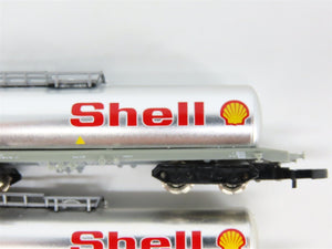 Z Scale Marklin Mini-Club 82201 SBB-CFF Swiss Shell Tank Cars 3-Car Set
