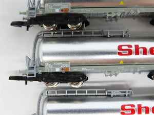 Z Scale Marklin Mini-Club 82201 SBB-CFF Swiss Shell Tank Cars 3-Car Set