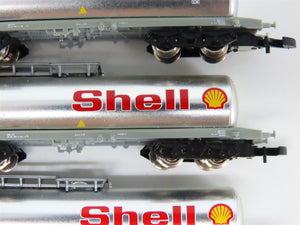 Z Scale Marklin Mini-Club 82201 SBB-CFF Swiss Shell Tank Cars 3-Car Set