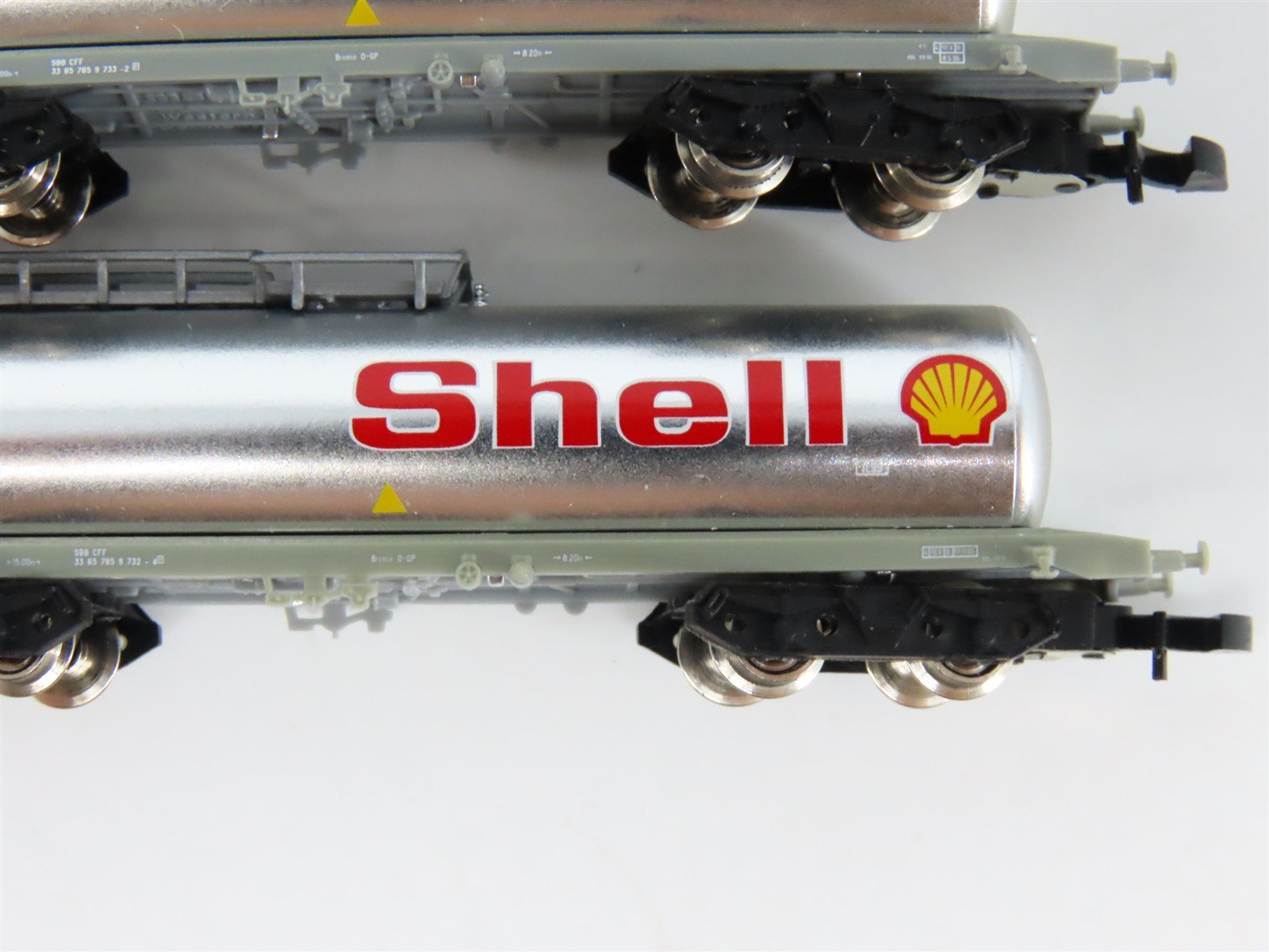 Z Scale Marklin Mini-Club 82201 SBB-CFF Swiss Shell Tank Cars 3-Car Set