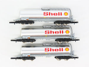 Z Scale Marklin Mini-Club 82201 SBB-CFF Swiss Shell Tank Cars 3-Car Set