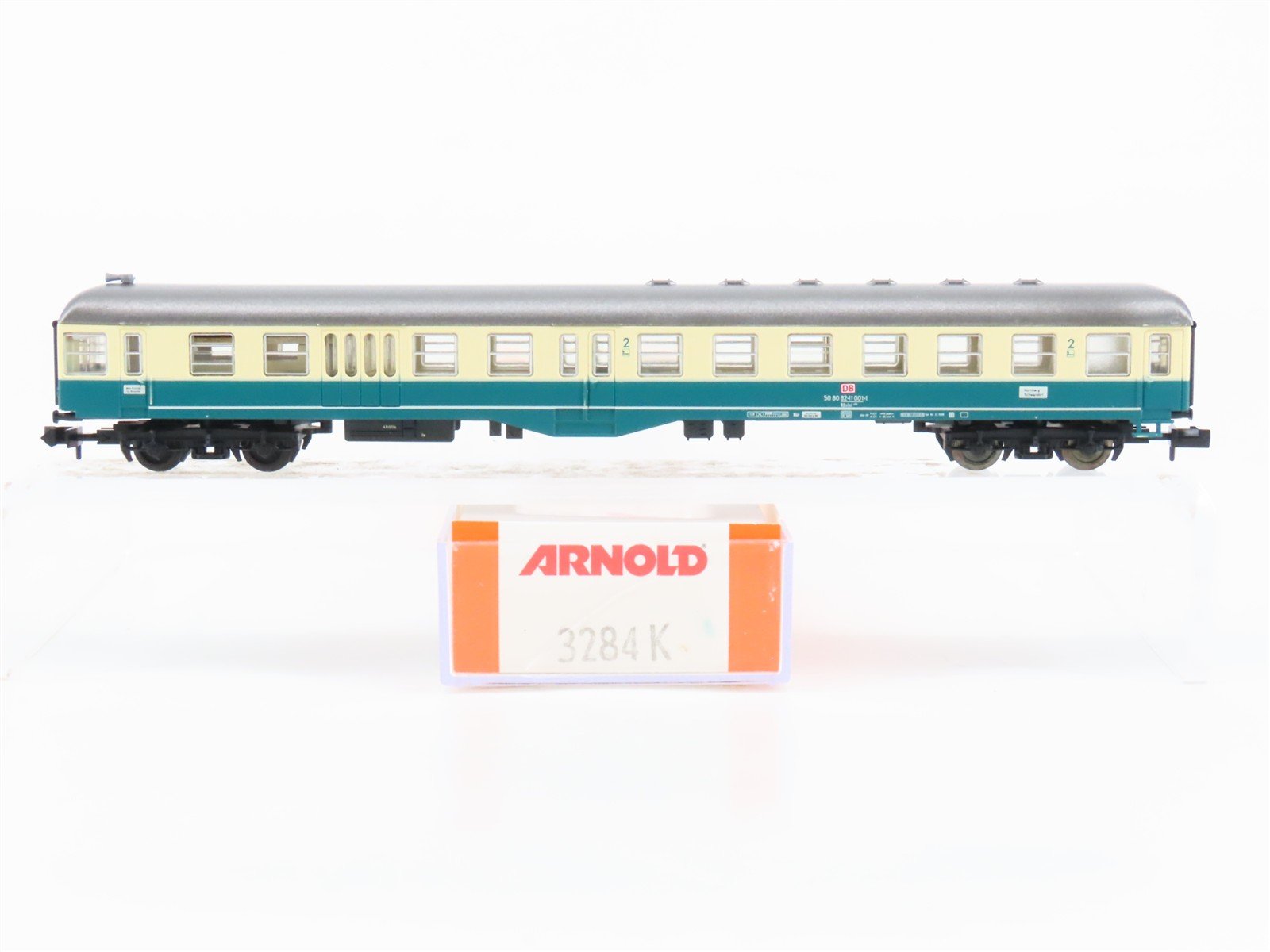 N Scale Arnold 3284K DB-AG Deutsche Bahn 2nd Class Control Car Passenger #001-1