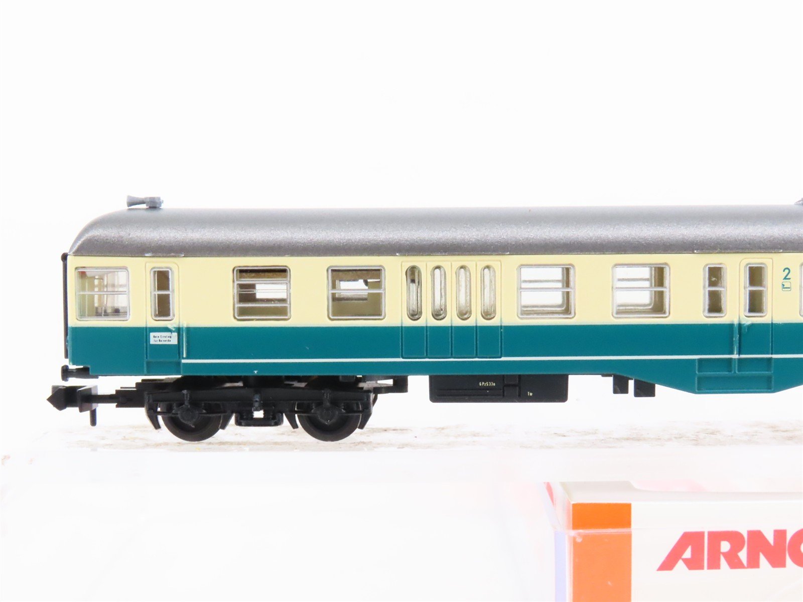 N Scale Arnold 3284K DB-AG Deutsche Bahn 2nd Class Control Car Passenger #001-1