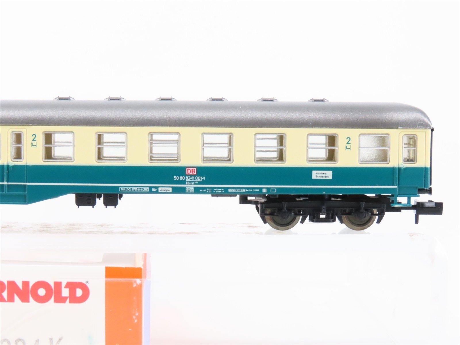 N Scale Arnold 3284K DB-AG Deutsche Bahn 2nd Class Control Car Passenger #001-1