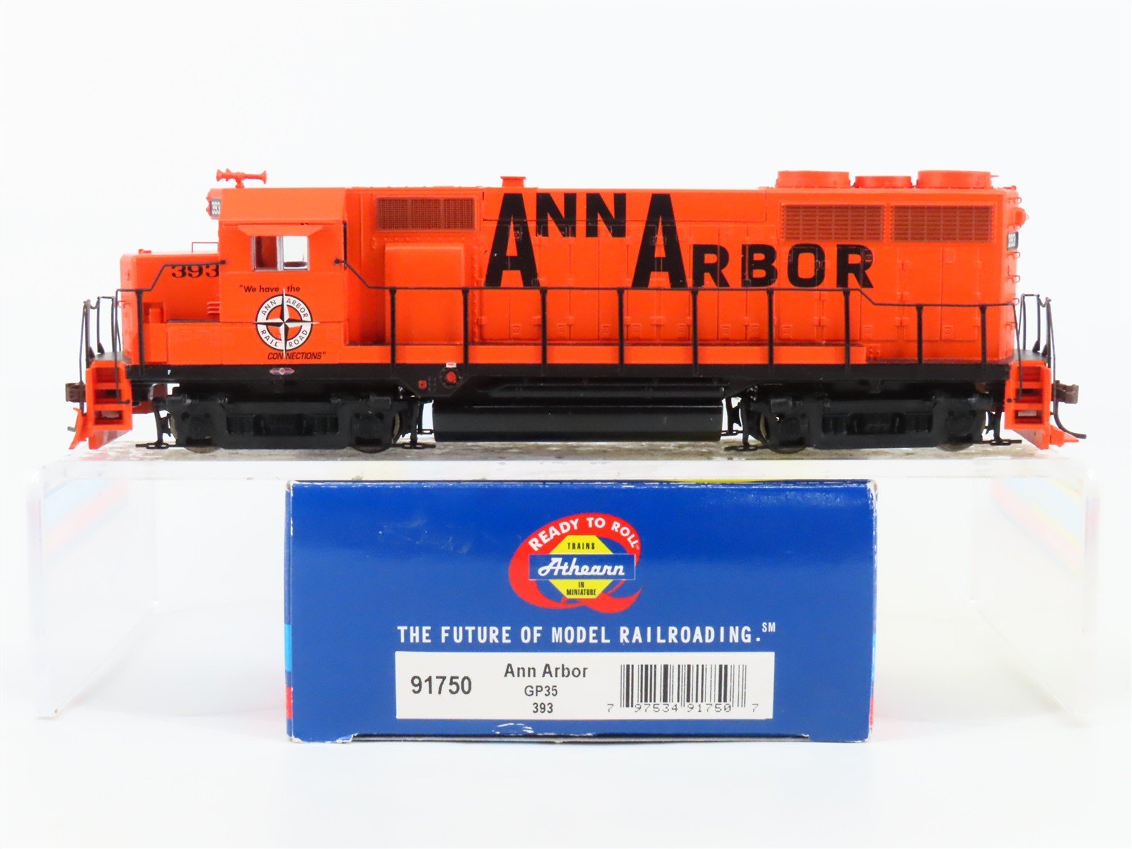 HO Scale Athearn 91750 AA Ann Arbor EMD GP35 Diesel Locomotive #393 w/ DCC