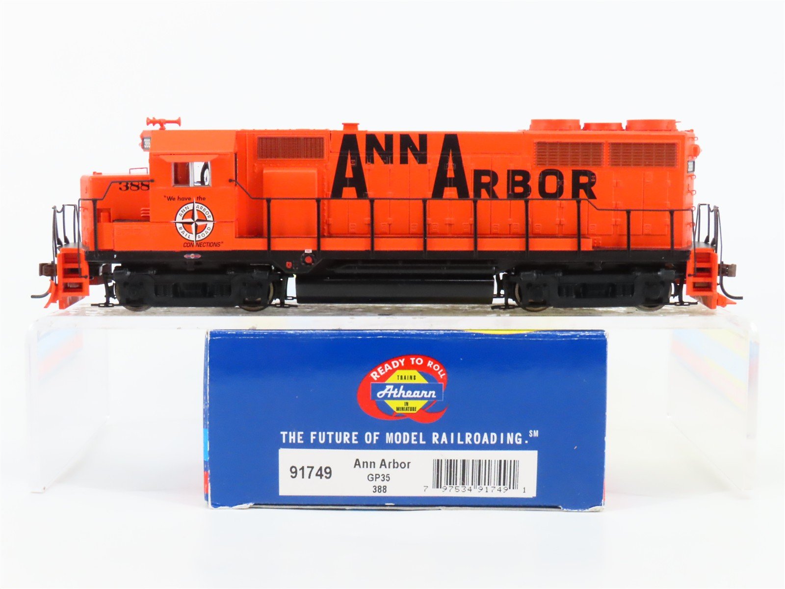 HO Scale Athearn 91749 AA Ann Arbor EMD GP35 Diesel Locomotive #388 - DCC Ready