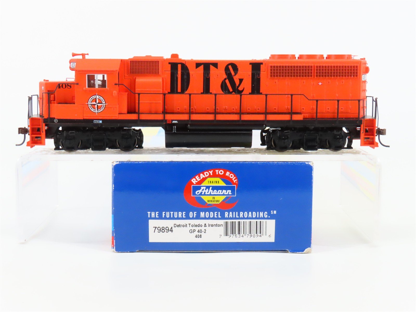 HO Scale Athearn 79894 DT&I Detroit Toledo & Ironton EMD GP40-2 Diesel #408