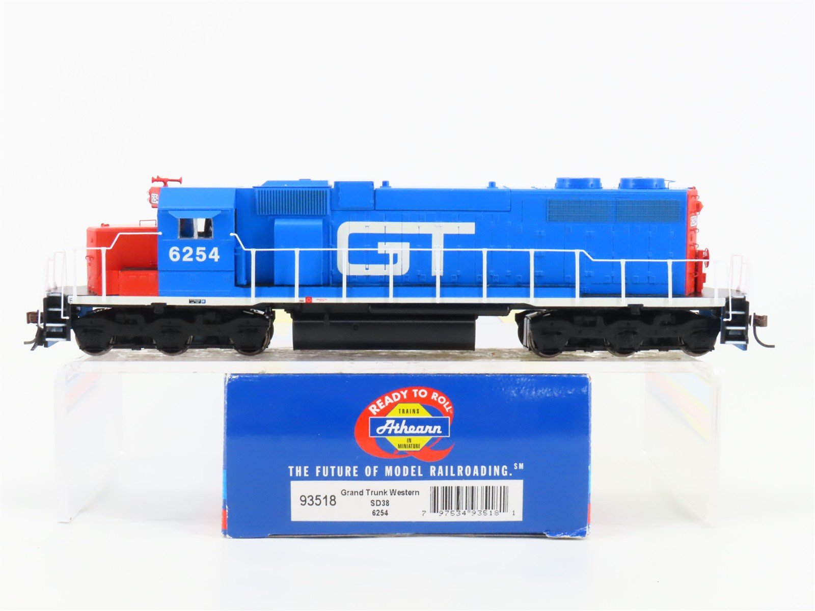 HO Scale Athearn 93518 GTW Grand Trunk Western EMD SD38 Diesel #6254 - DCC Ready