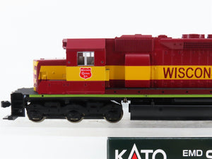 HO Scale KATO 37-6329 WC Wisconsin Central EMD SD40 Diesel #6001 - DCC Ready