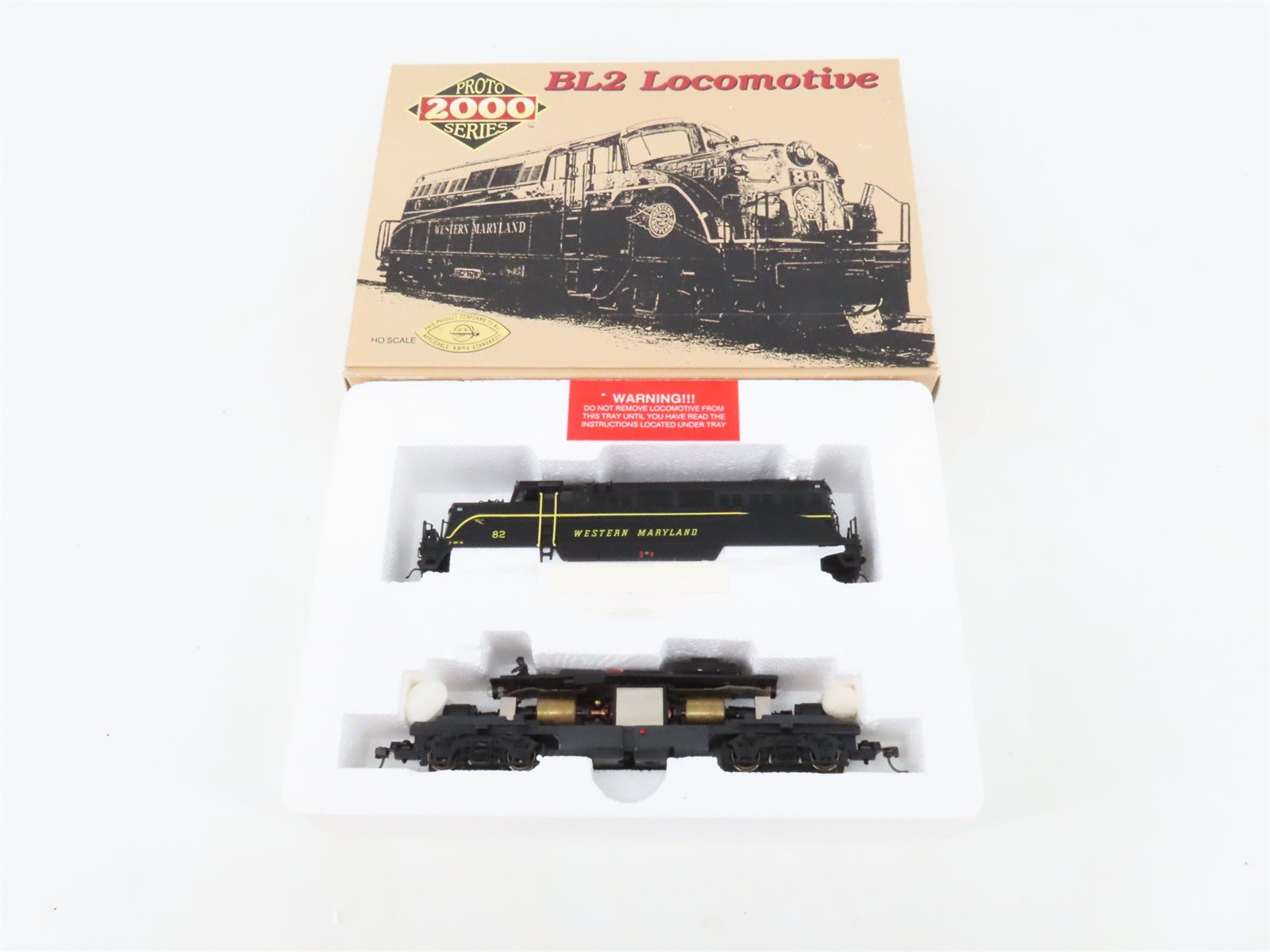 HO Scale Proto 2000 8356 WM Western Maryland EMD BL2 Diesel Locomotive #82