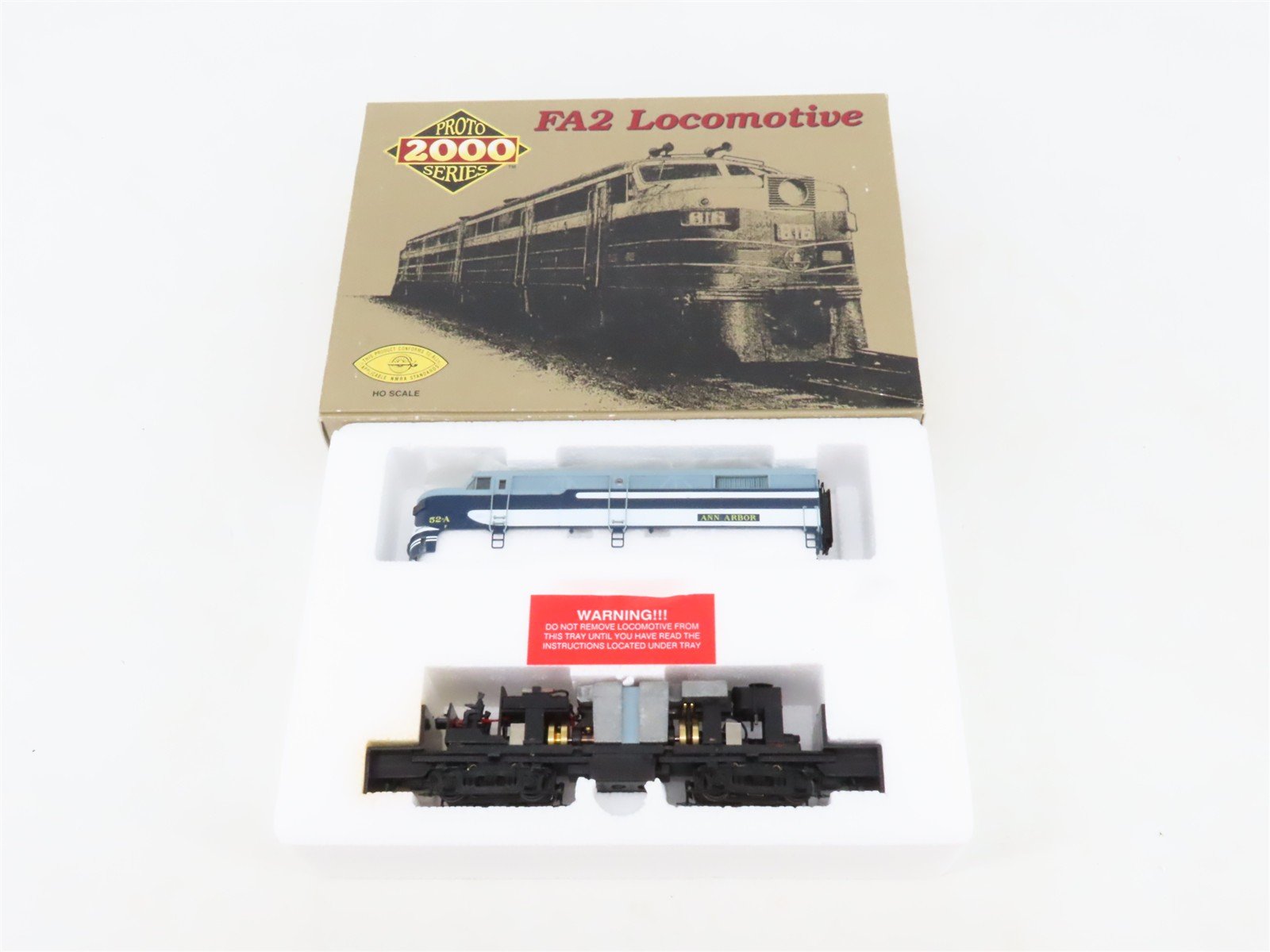 HO Scale Proto 2000 8318 AA Ann Arbor ALCO FA2 Diesel Locomotive #52A