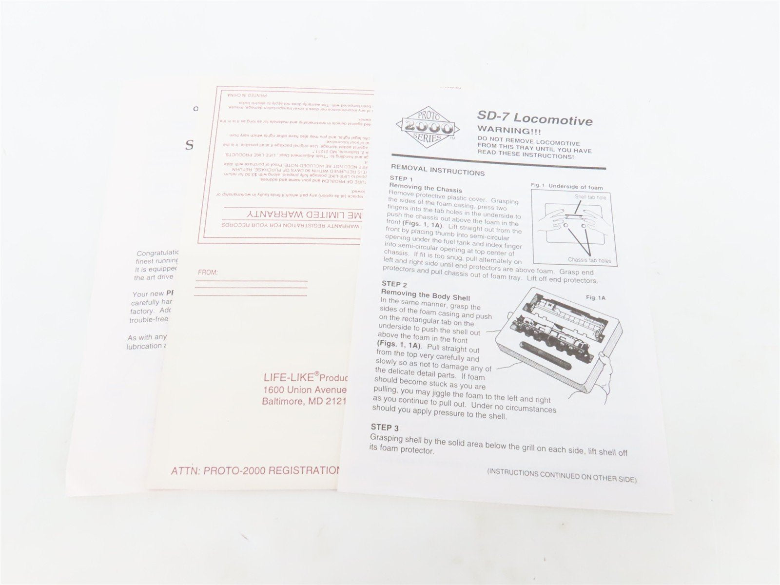 HO Scale Proto 2000 8919 B&O Chessie System EMD SD7 Diesel #1829 - DCC Ready