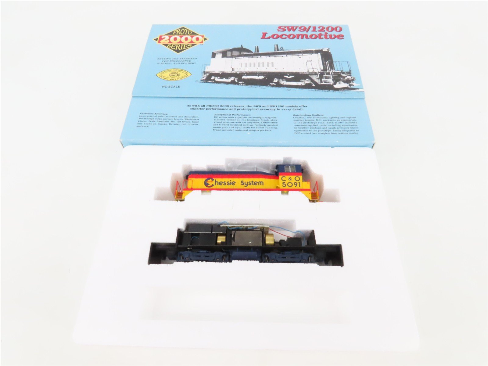 HO Scale Proto 2000 8813 C&O Chessie System EMD SW9 Diesel Switcher #5091