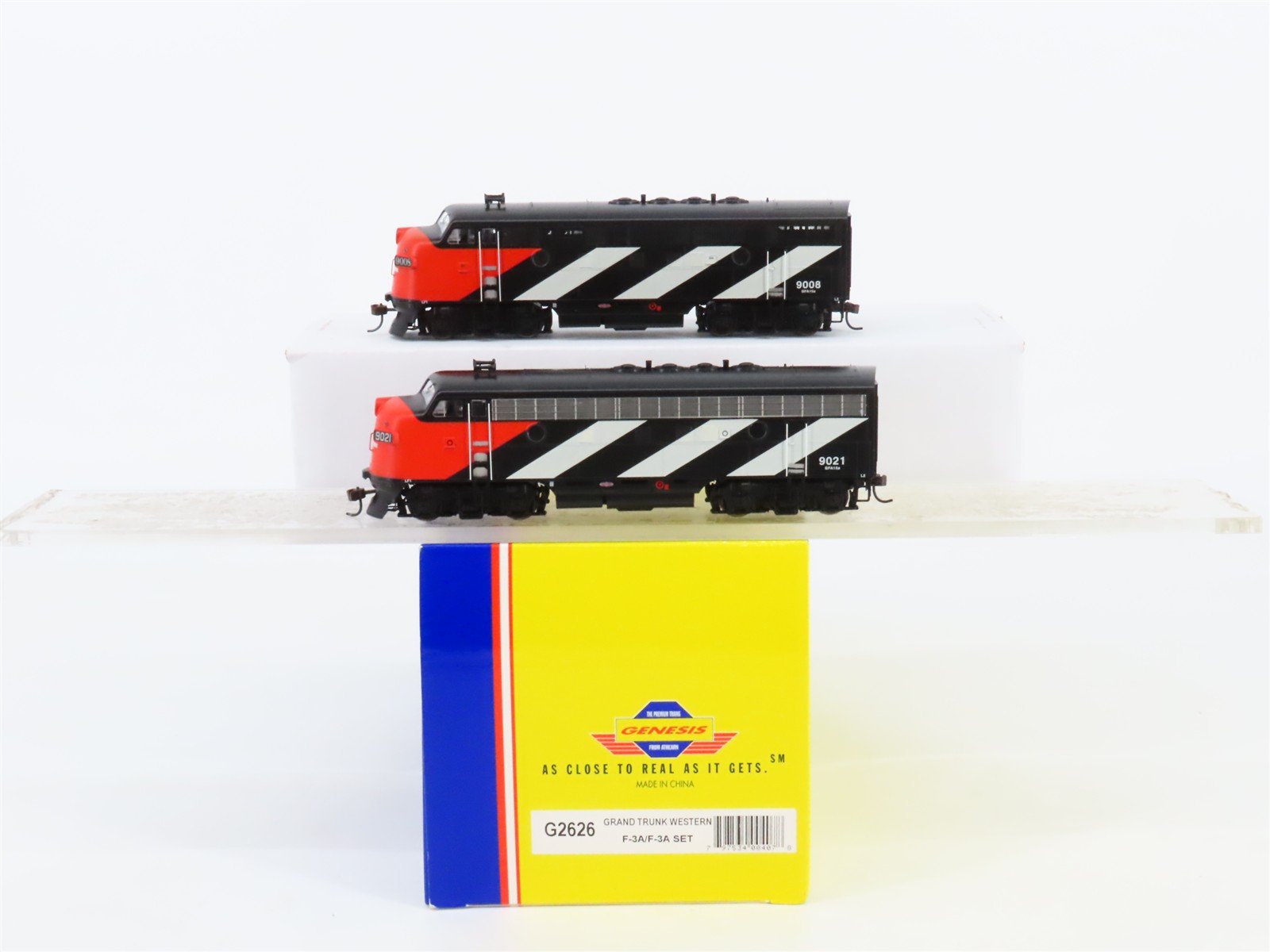 HO Athearn Genesis G2626 GTW Grand Trunk Western EMD F3A/A Diesel Set #9008/9021