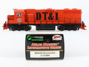 HO Scale Atlas Master 9105 DT&I Detroit Toledo & Ironton GP38 Diesel #204 w/ DCC