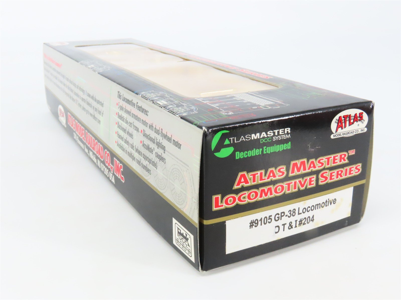 HO Scale Atlas Master 9105 DT&I Detroit Toledo & Ironton GP38 Diesel #204 w/ DCC