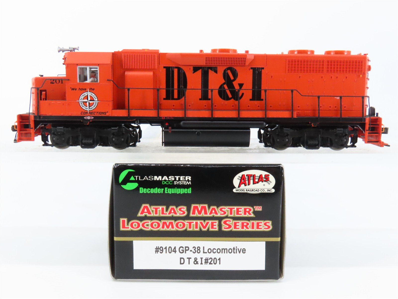HO Scale Atlas Master 9104 DT&I Detroit Toledo & Ironton GP38 Diesel #201 w/ DCC
