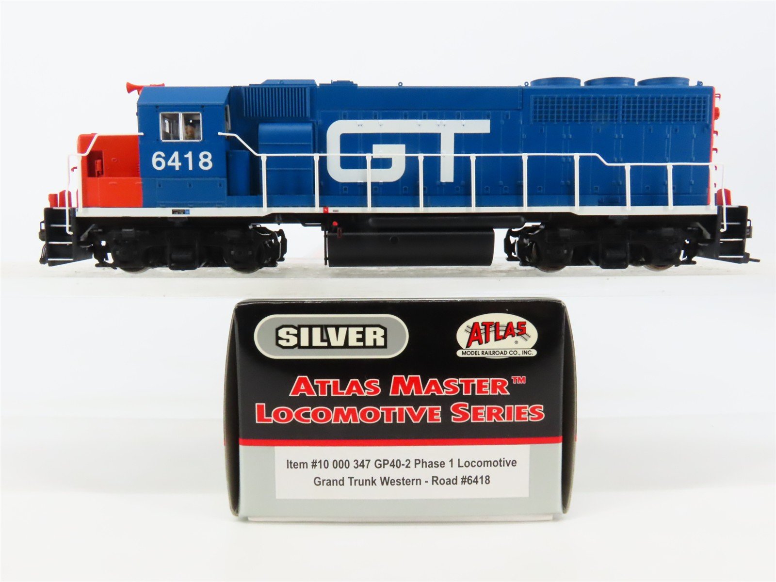HO Atlas Master Silver 10000347 GTW EMD GP40-2 Ph. 1 Diesel #6418 - DCC Ready
