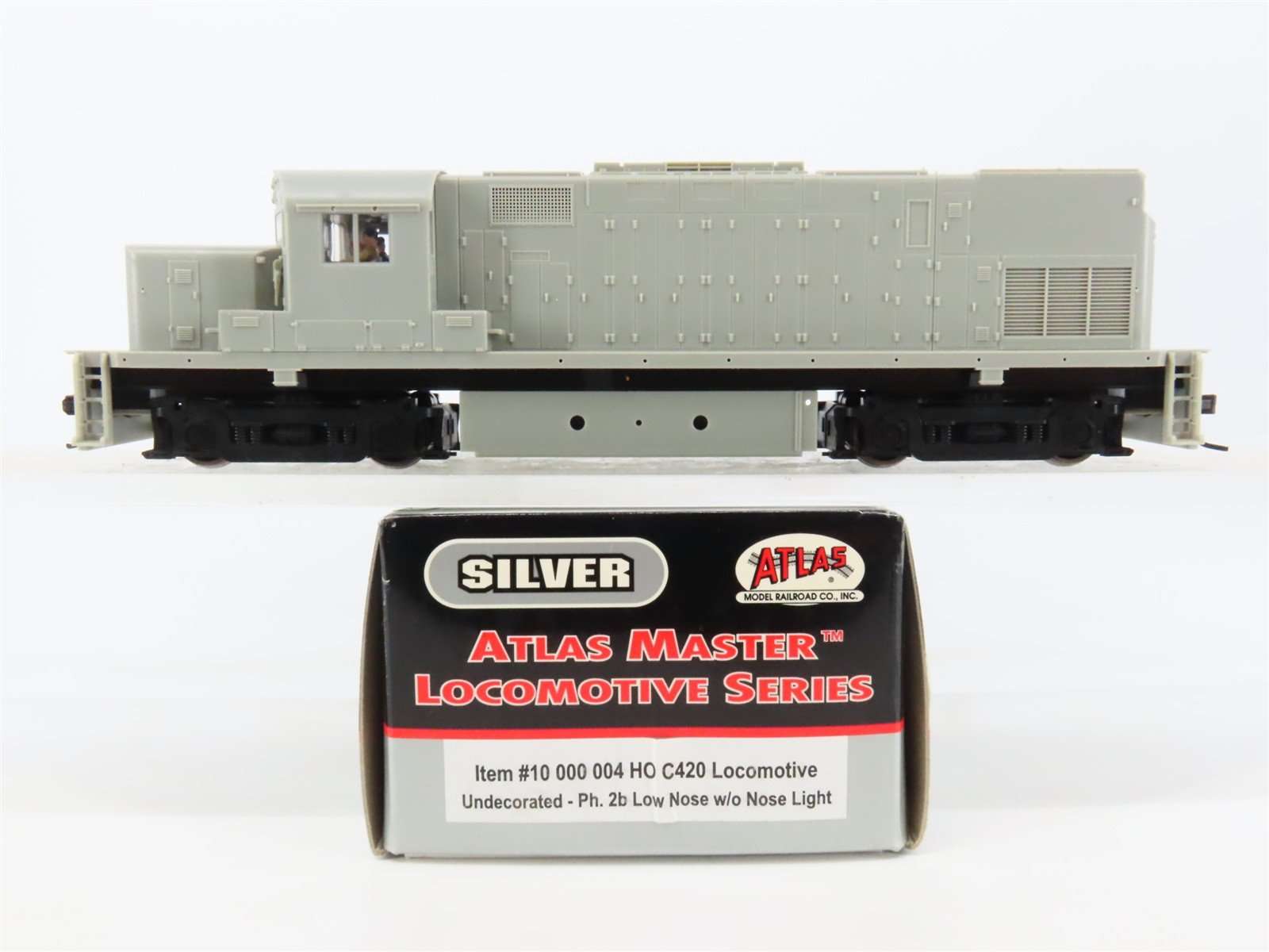 HO Scale Atlas Master Silver 10000004 Undecorated ALCO C420 Diesel - DCC Ready