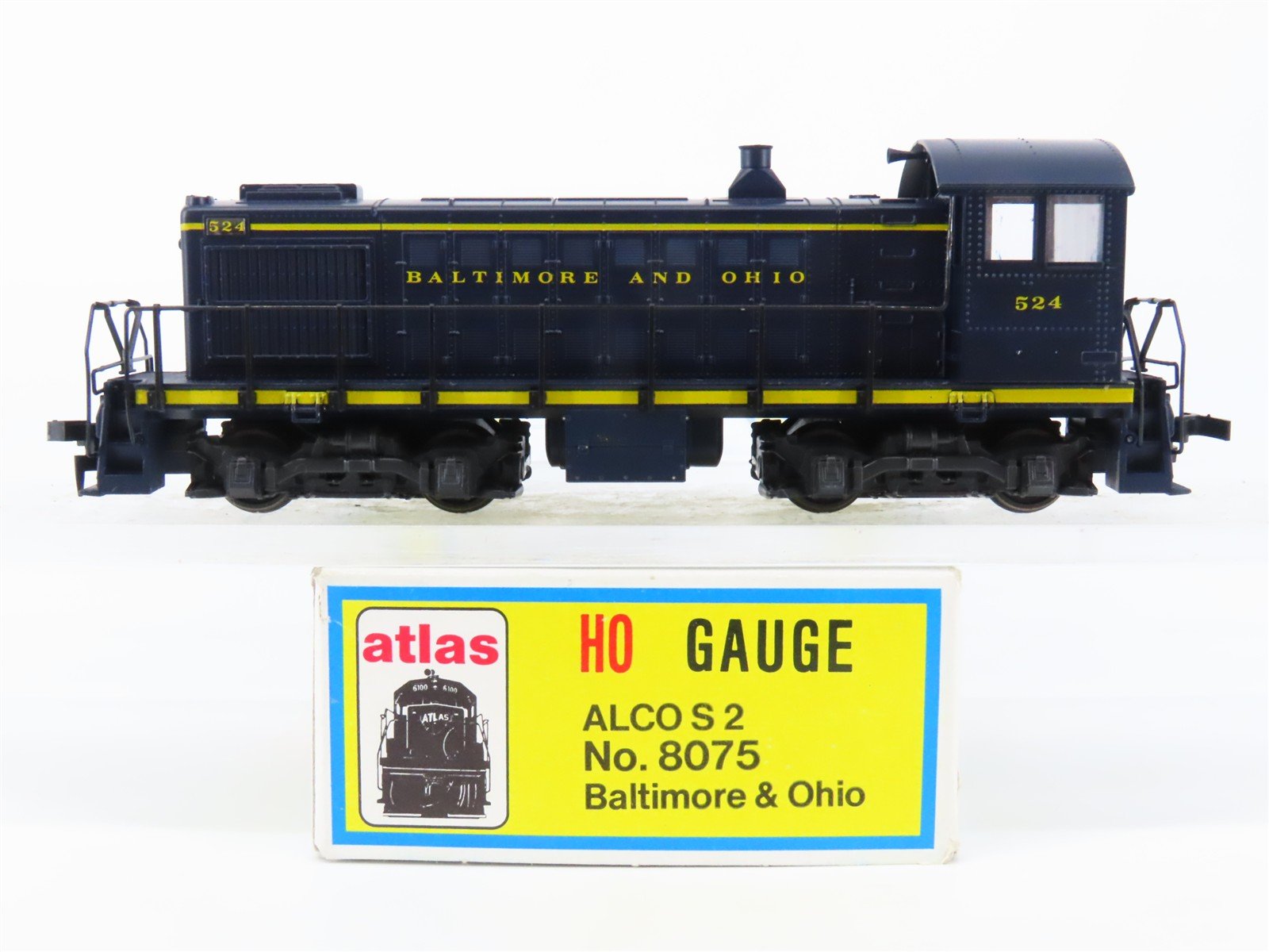 HO Scale Atlas 8075 B&O Baltimore & Ohio ALCO S-2 Diesel Locomotive #524