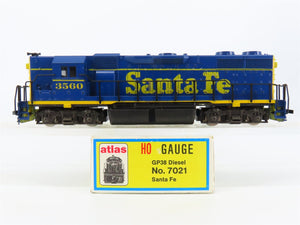 HO Scale Atlas 7021 ATSF Santa Fe EMD GP38 Diesel Locomotive #3560