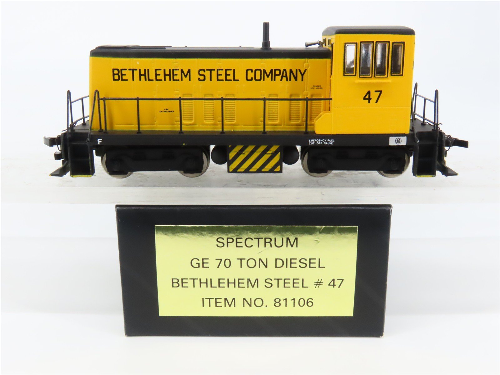 HO Scale Bachmann Spectrum 81106 Bethlehem Steel GE 70-Ton Diesel Switcher #47