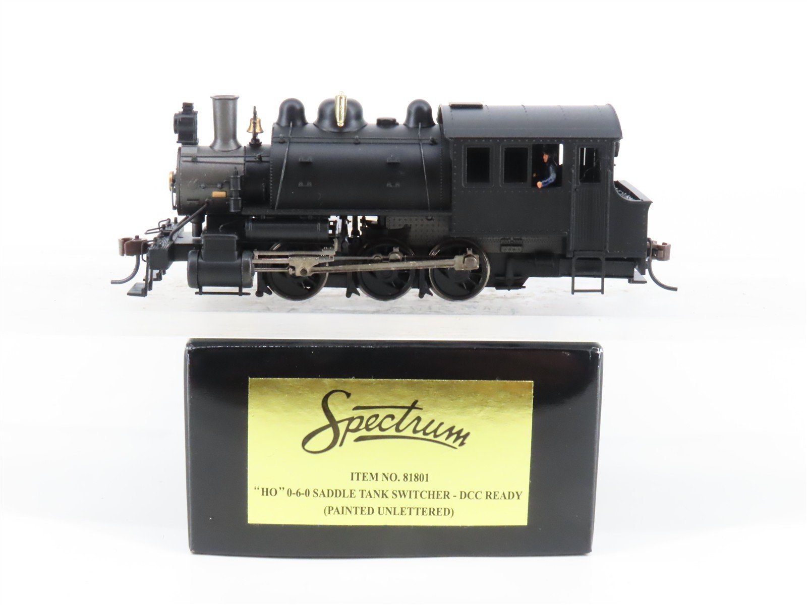 HO Scale Bachmann Spectrum 81801 Unlettered 0-6-0ST Saddle Tank Steam Locomotive