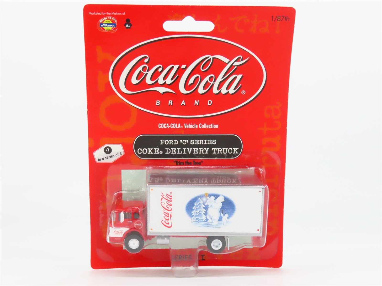 HO Scale Athearn 8206 Coca-Cola Xmas Ford C-Series Delivery Truck - SEALED