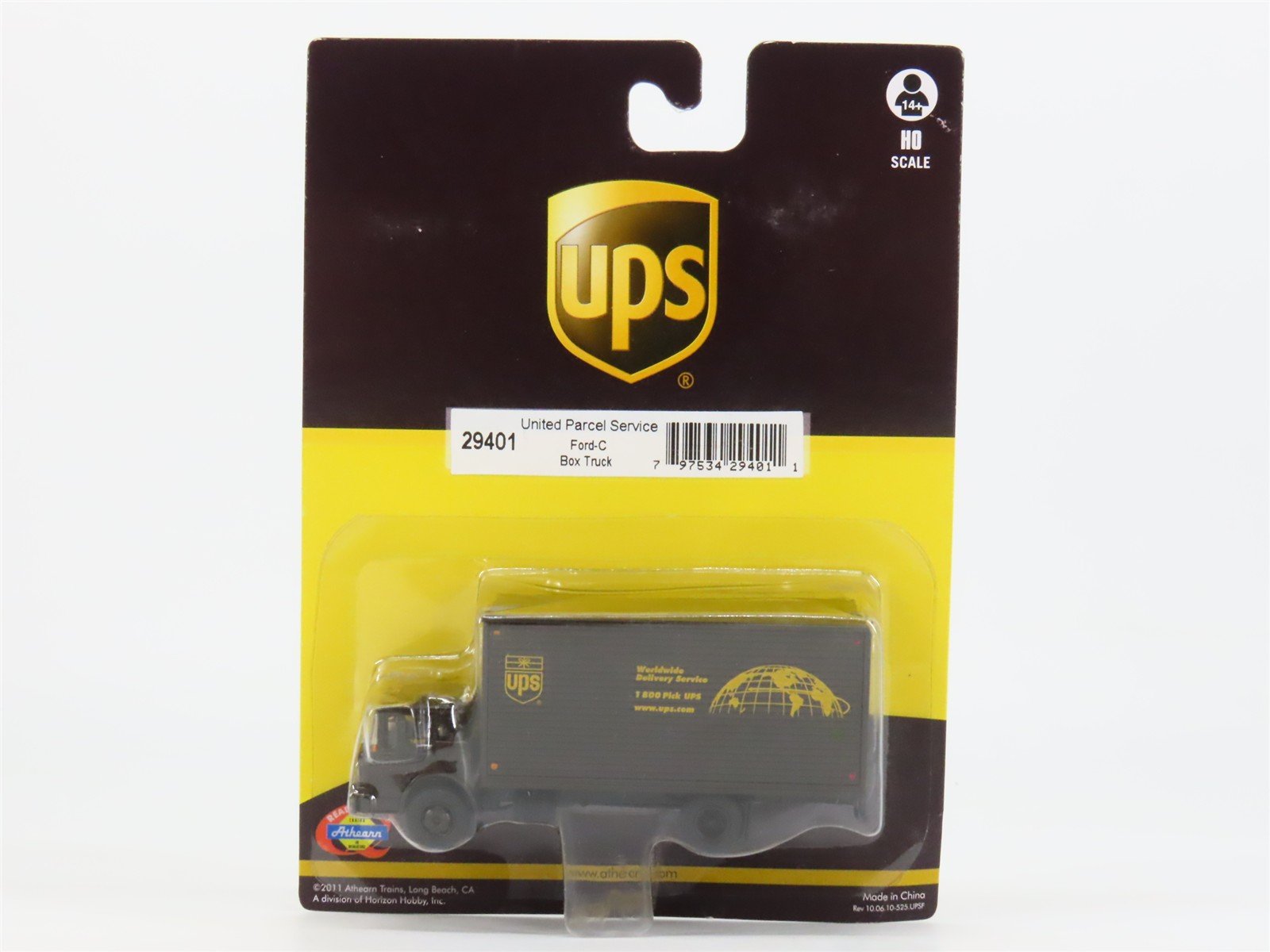 HO 1/87 Scale Athearn 29401 UPS Ford C-Series Box Truck - SEALED