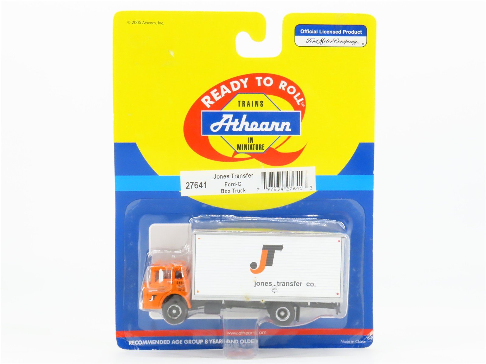 HO 1/87 Scale Athearn 27641 Jones Transfer Co. Ford C-Series Box Truck