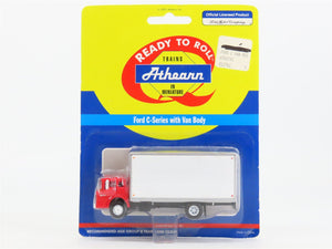 HO 1/87 Scale Athearn 02742 Red Ford C-Series Truck w/ White Van Body - SEALED