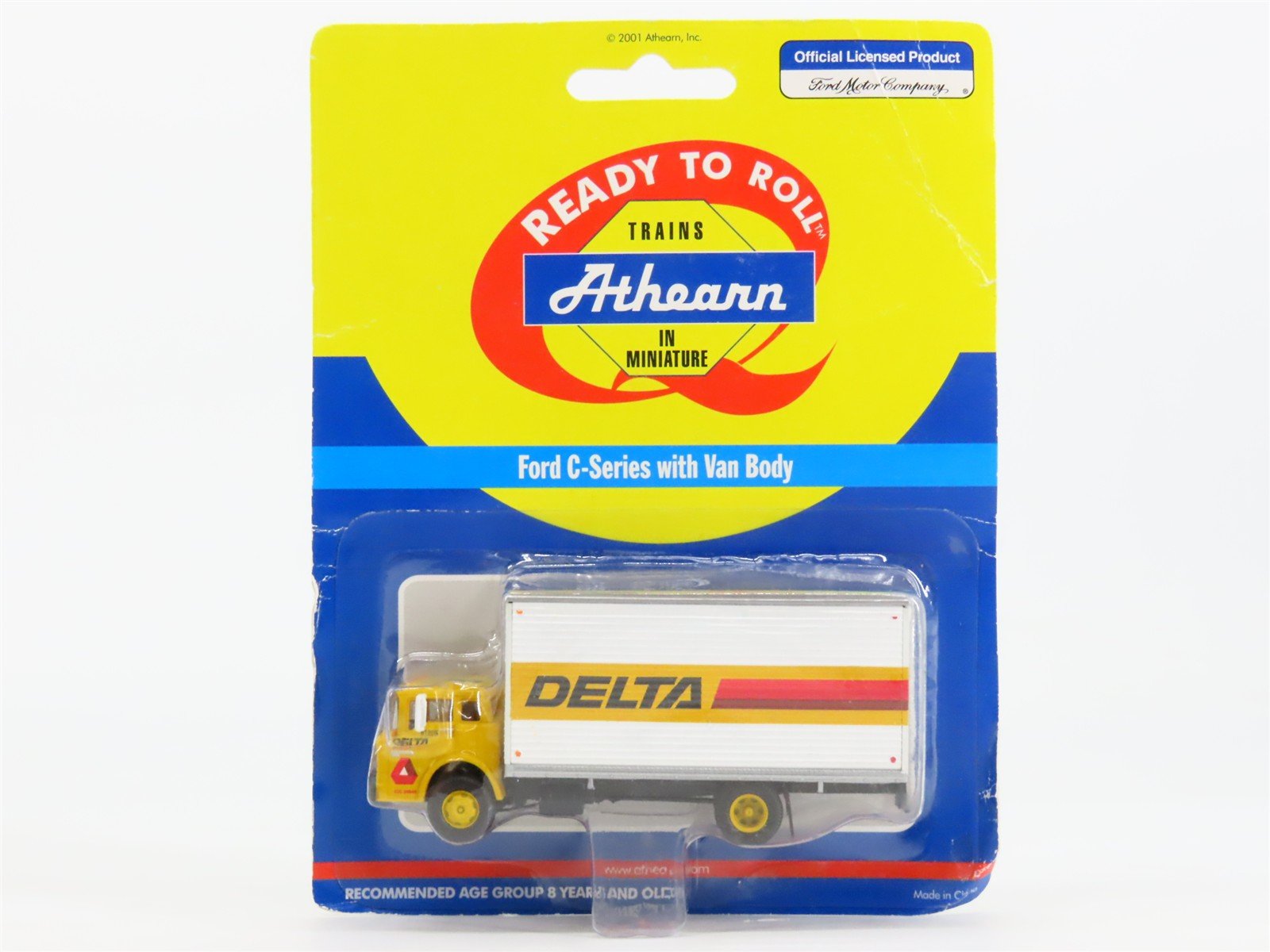 HO 1/87 Scale Athearn 2749 DELTA Ford C-Series Truck w/ Van Body