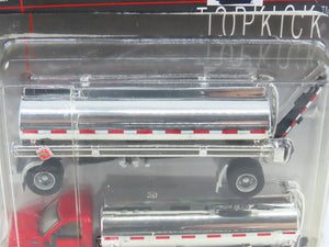 HO 1/87 Scale Boley 3018-16 Red & Chrome GMC Topkick Tanker Truck w/ Trailer