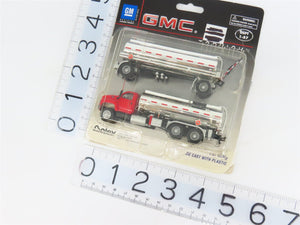 HO 1/87 Scale Boley 3018-16 Red & Chrome GMC Topkick Tanker Truck w/ Trailer