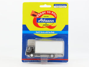 HO 1/87 Scale Athearn 02745 Black Ford C-Series Truck w/ White Van Body - SEALED