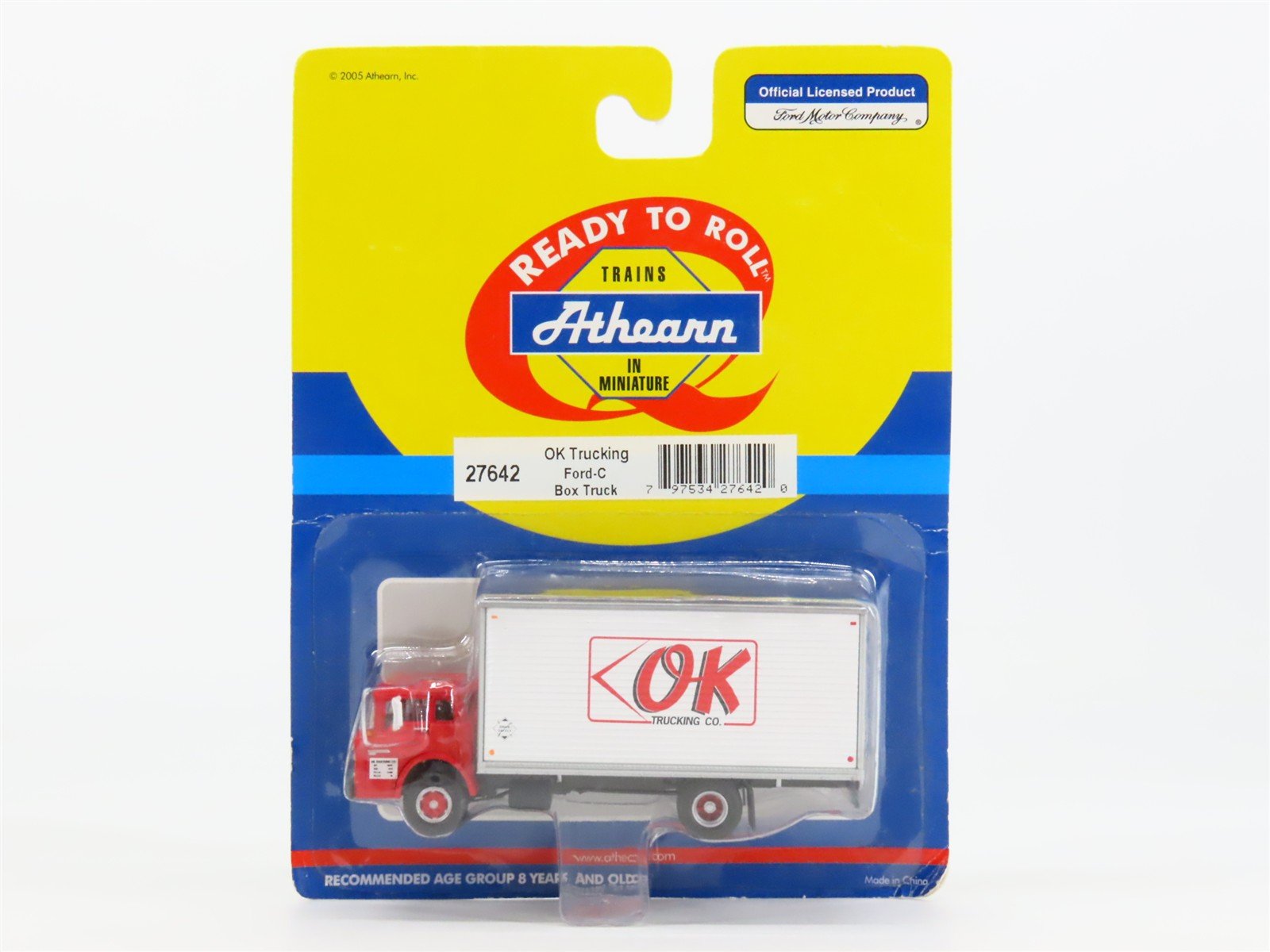 HO 1/87 Scale Athearn 27642 OK Trucking Ford C-Series Box Truck - SEALED
