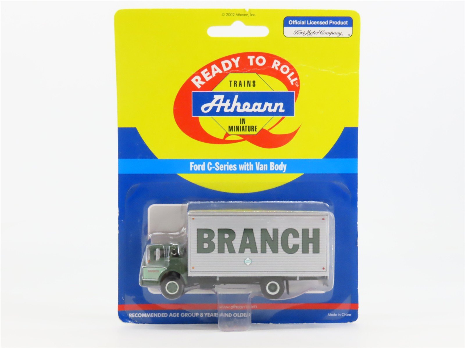 HO 1/87 Scale Athearn BRANCH Ford C-Series Truck w/ Van Body