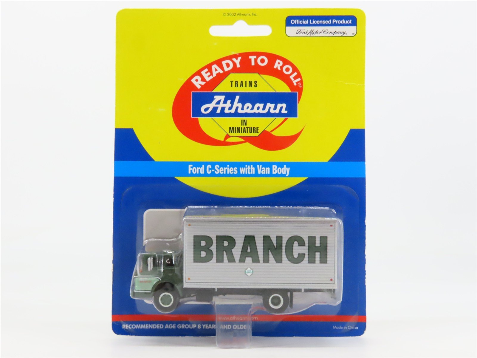 HO 1/87 Scale Athearn BRANCH Ford C-Series Truck w/ Van Body
