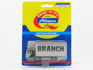 HO 1/87 Scale Athearn BRANCH Ford C-Series Truck w/ Van Body